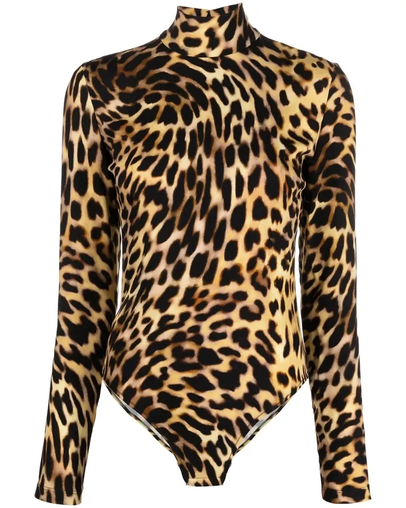 Stella McCartney Body mit Leoparden-Print - Nude Nude