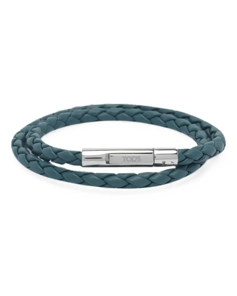 TOD'S Mycolors woven-leather bracelet - Silber Silber