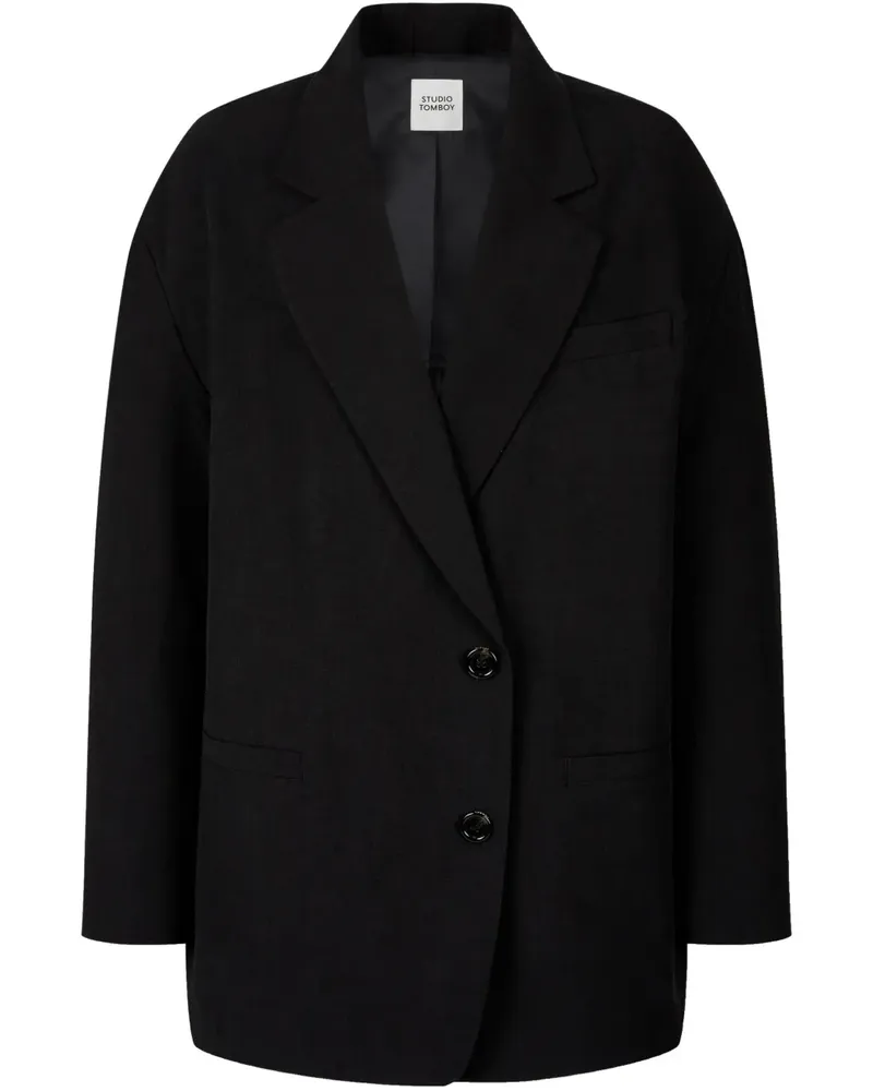 STUDIO TOMBOY Jacke im Oversized-Look - Schwarz Schwarz