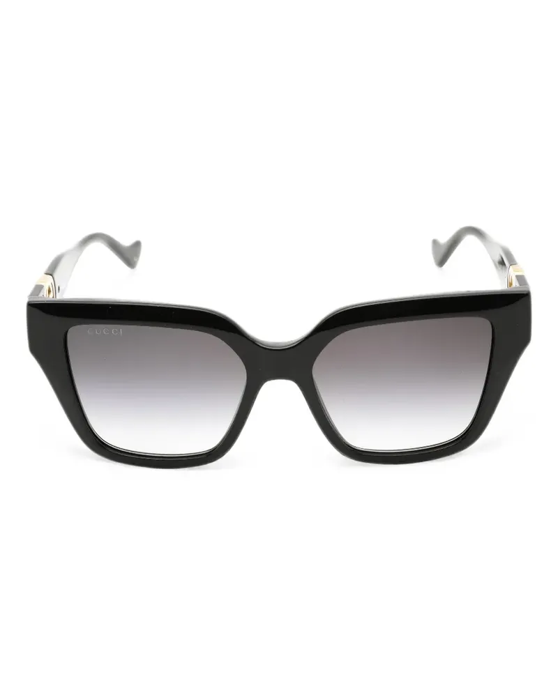 Gucci Interlocking-G square-frame sunglasses - Schwarz Schwarz