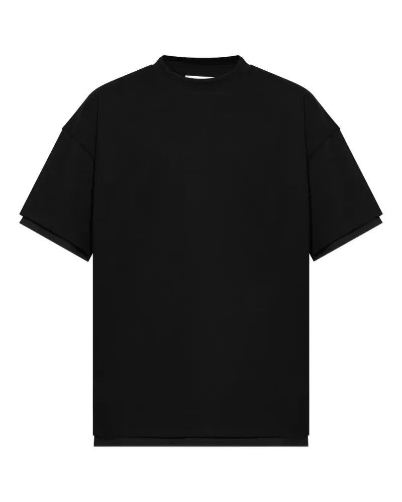 Jil Sander T-Shirt mit tiefen Schultern - Schwarz Schwarz