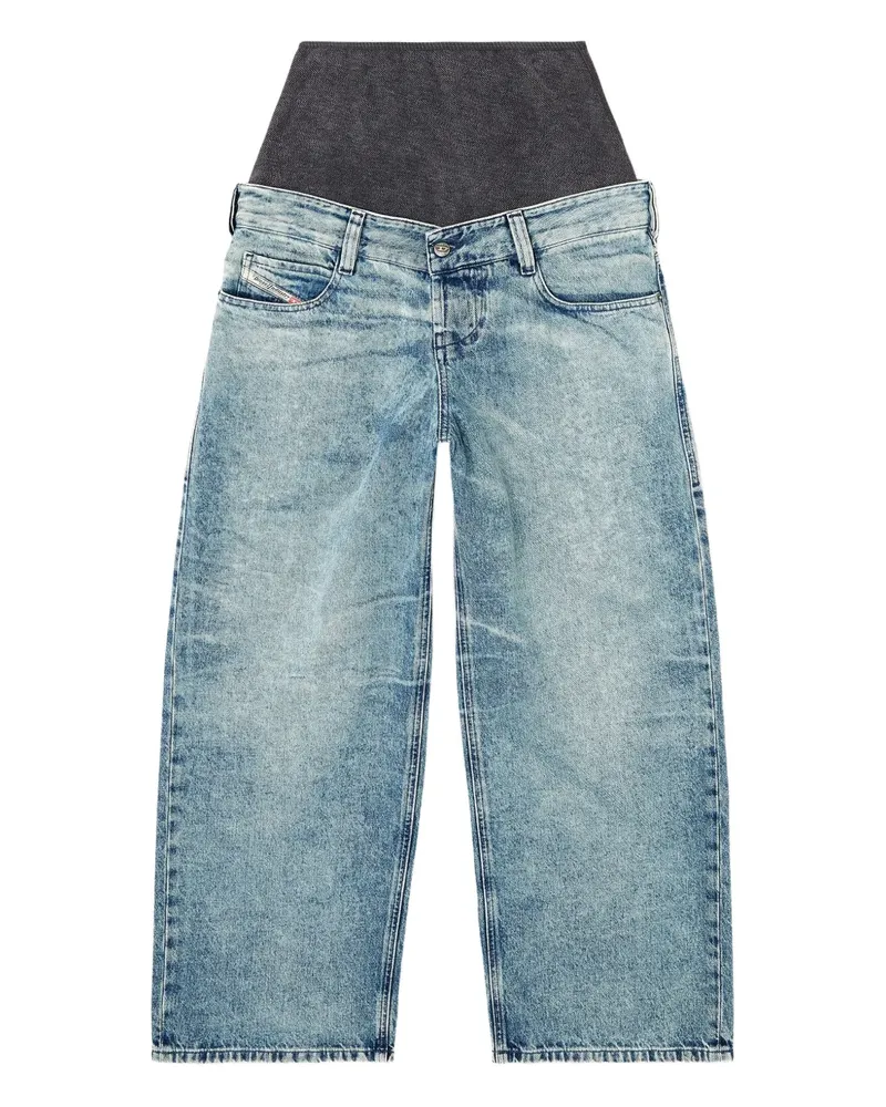 Diesel Jeans mit Acid-Wash-Effekt - Blau Blau