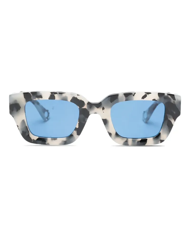 Charles Jeffrey Loverboy Topsy Turvy rectangle sunglasses - Grau Grau