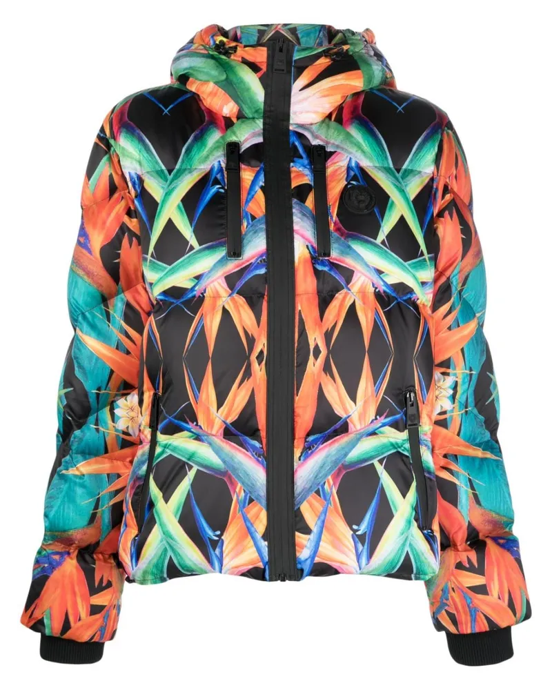 Philipp Plein Bomberjacke mit Print Schwarz