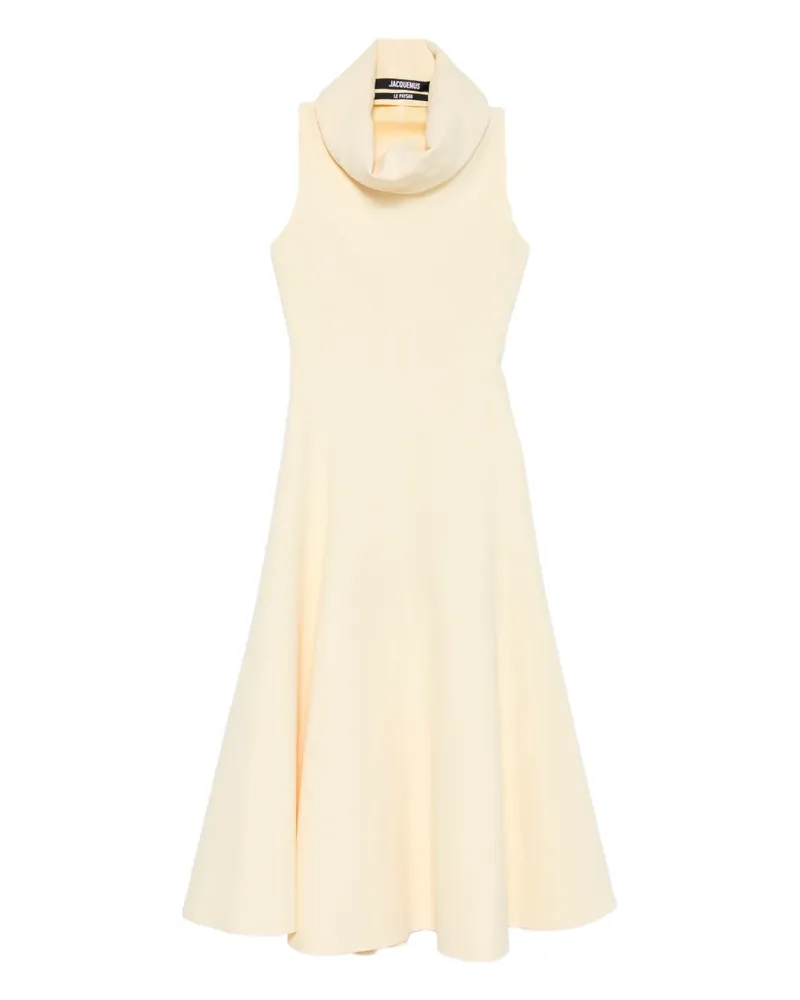 Jacquemus Kleid mit drapiertem Ausschnitt - Gelb Gelb