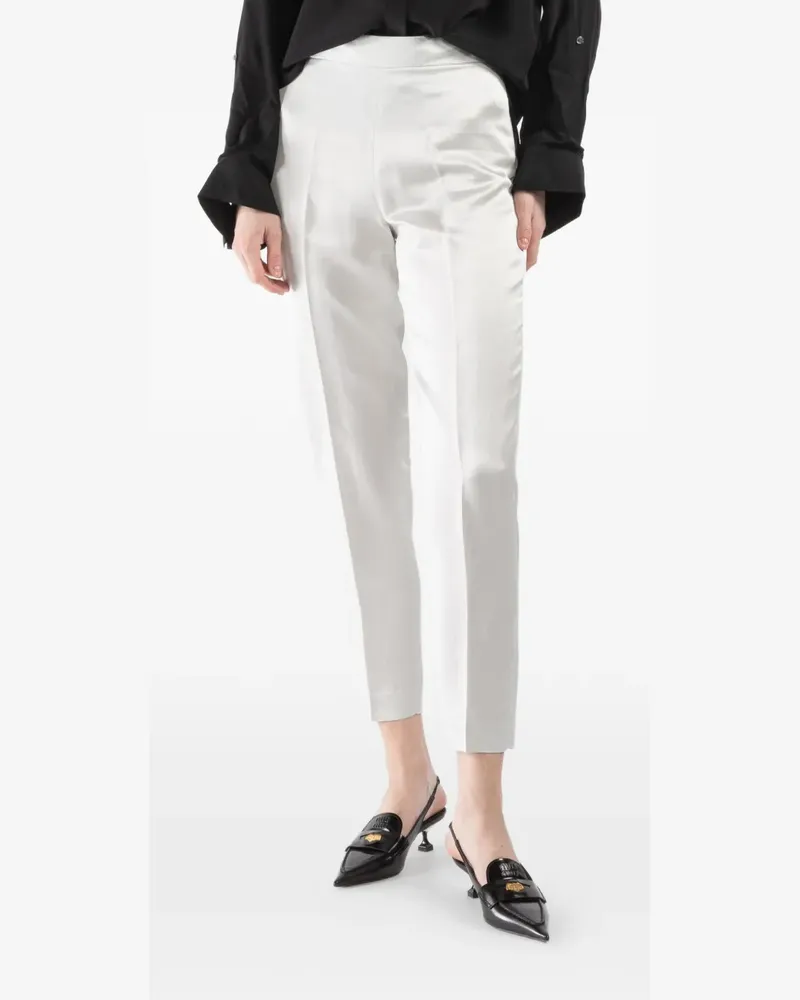 Antonelli Firenze Rosmarino tapered leg regular trousers - Weiß Weiß