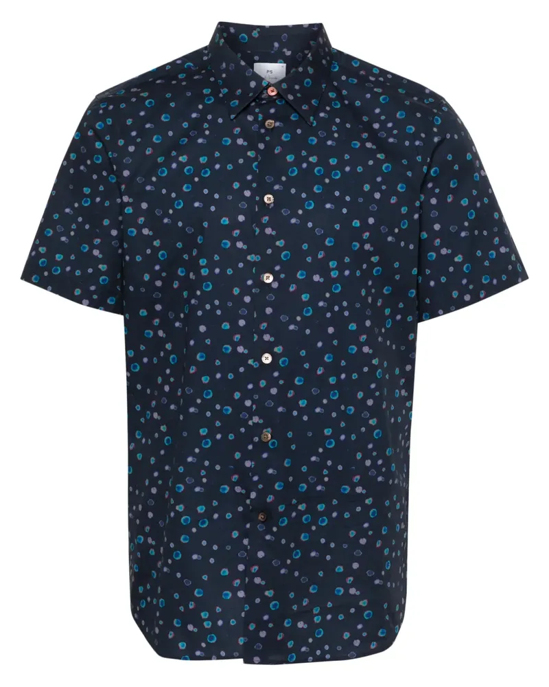 Paul Smith Hemd mit Polka Dots - Blau Blau
