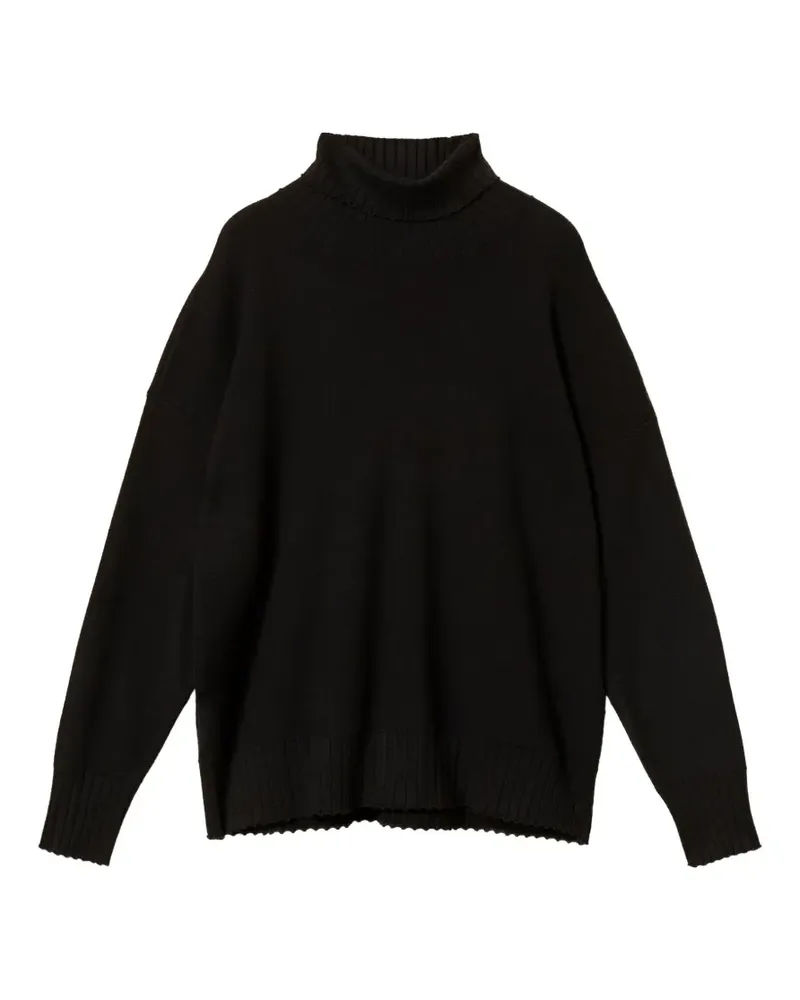 Twin-Set loose fitting turtleneck jumper - Schwarz Schwarz