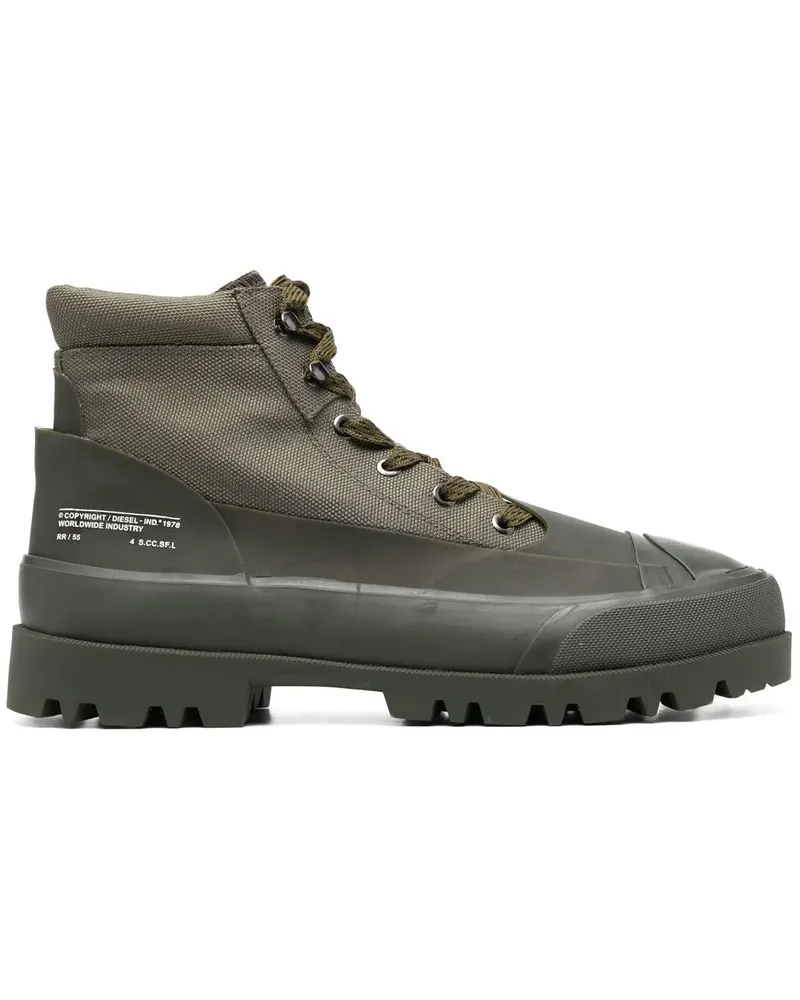Diesel Hiko Schnürstiefel - Grün Grün