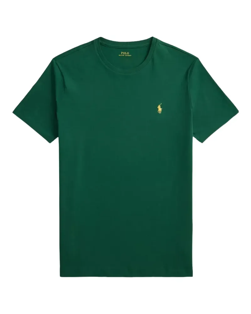 Ralph Lauren embroidered-logo crewneck cotton T-shirt - Grün Grün