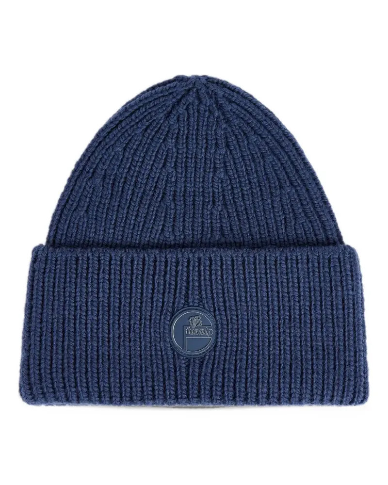 FUSALP ribbed-knit beanie hat - Blau Blau