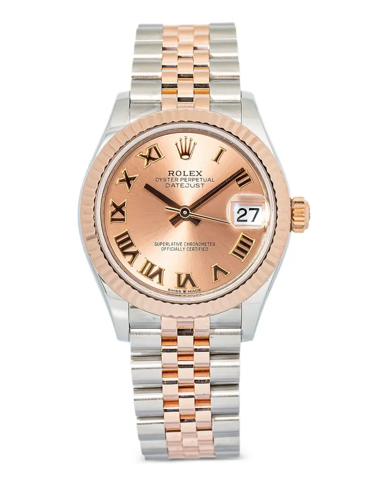 Rolex Datejust fluted bezel 31mm watch - Rosa Rosa