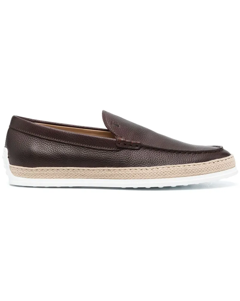 TOD'S Loafer mit mandelförmiger Kappe - Braun Braun