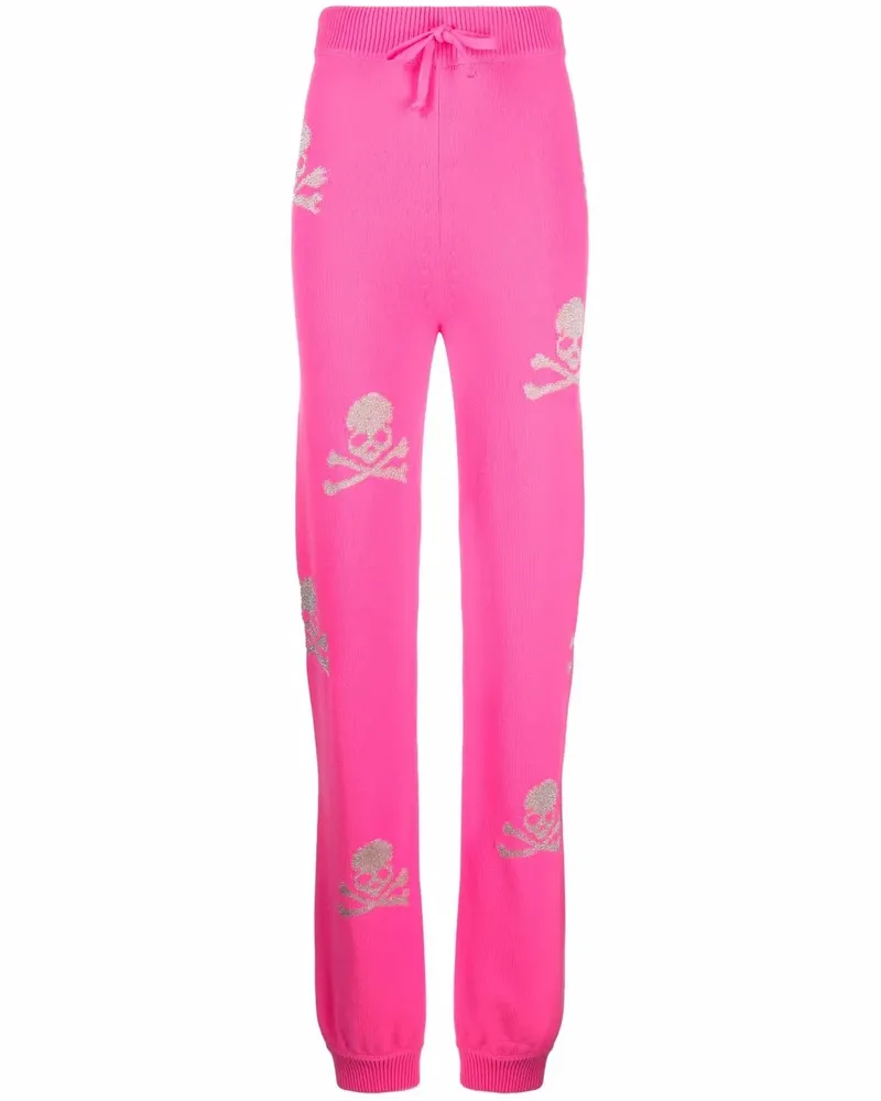 Philipp Plein Crystal Skull Jogginghose - Rosa Rosa