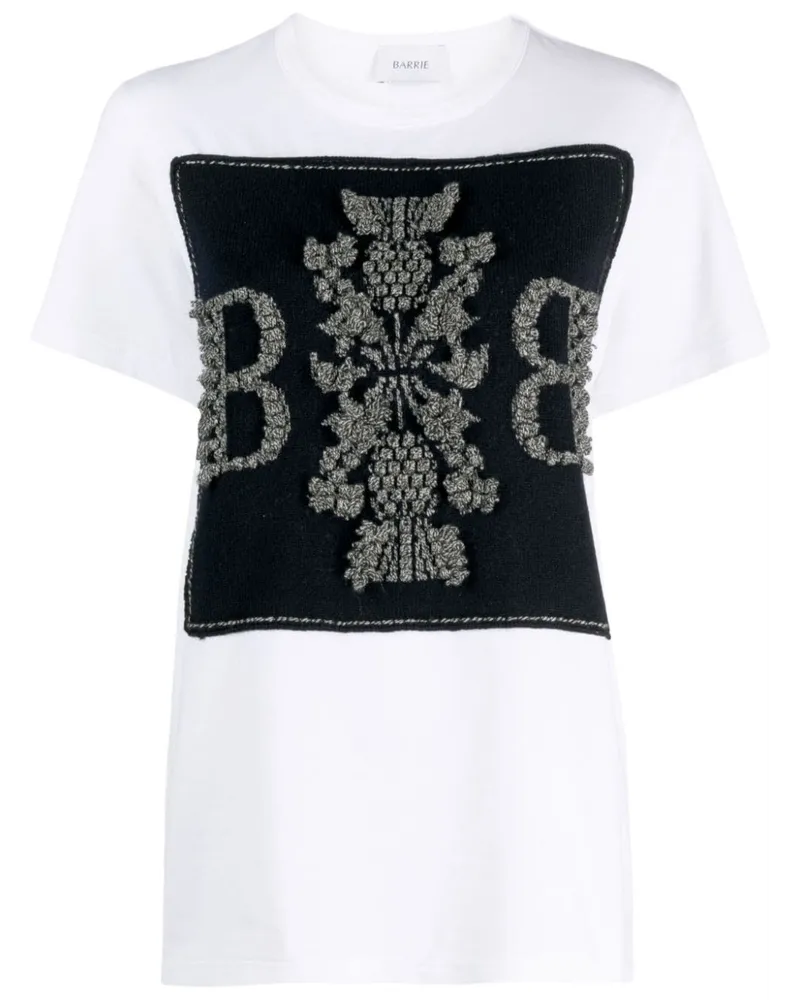 Barrie T-Shirt mit B-Logo - Weiß Weiß
