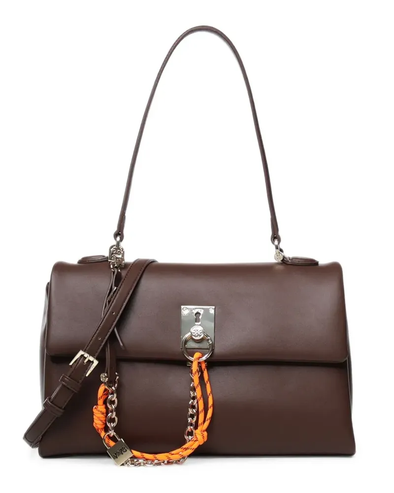V°73 woven-cord detail shoulder bag - Braun Braun