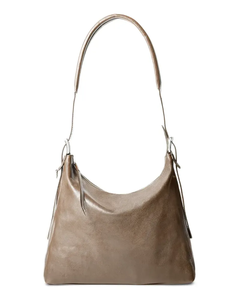 Christophe Lemaire Kleine Schultertasche mit Gürtel - Nude Nude