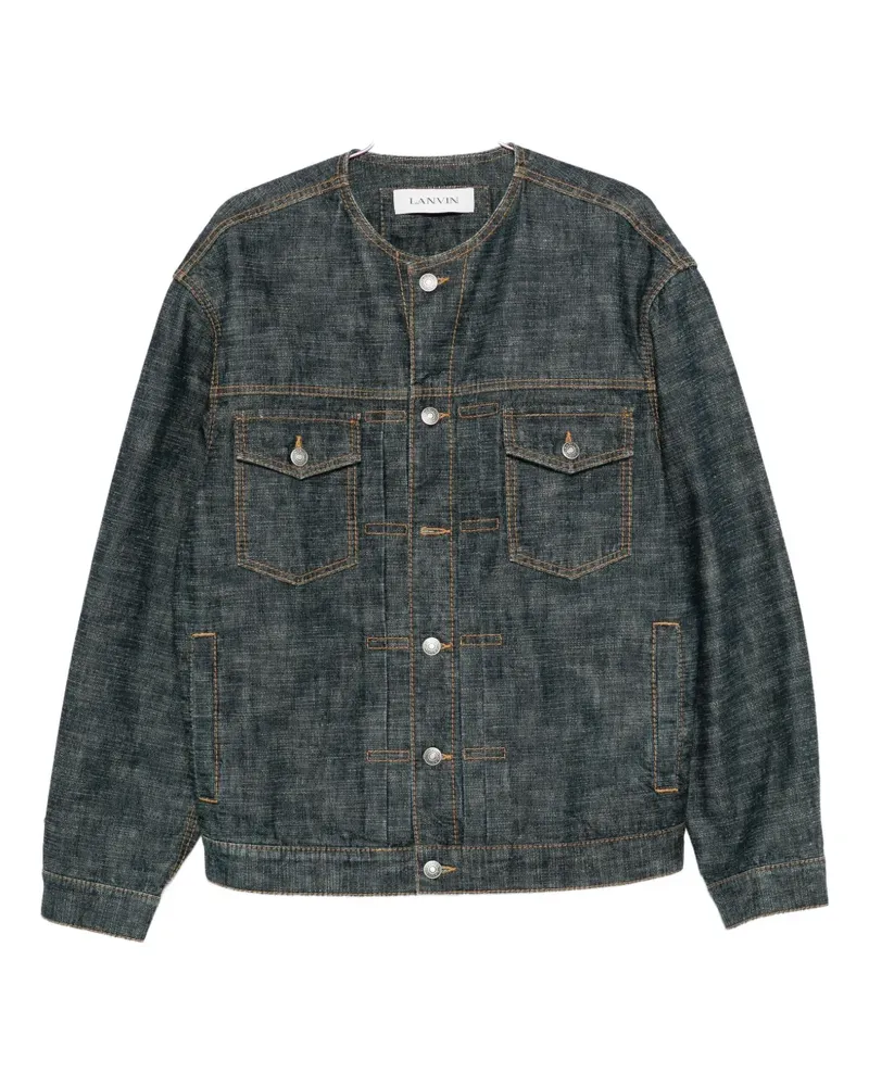 Lanvin buttoned denim jacket - Blau Blau