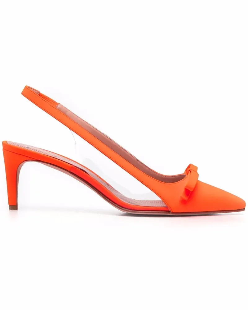 RED Valentino Spitze Sandie Slingback-Pumps - Orange Orange