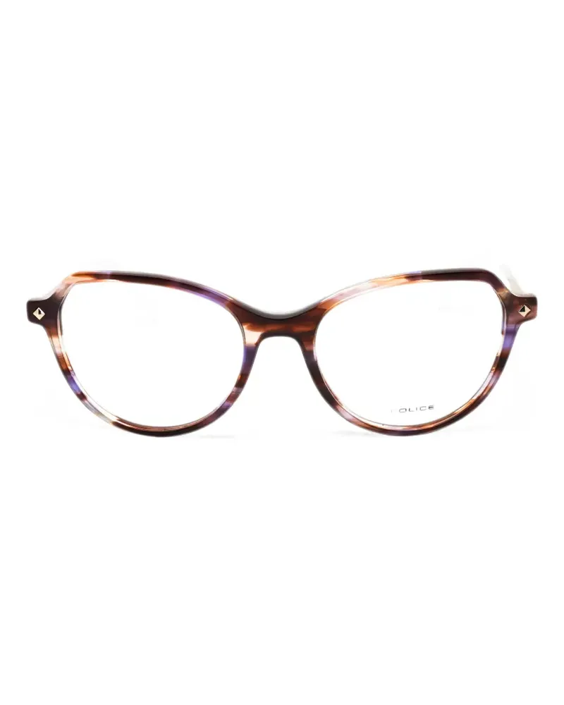 Police Cat-Eye-Brille - Braun Braun