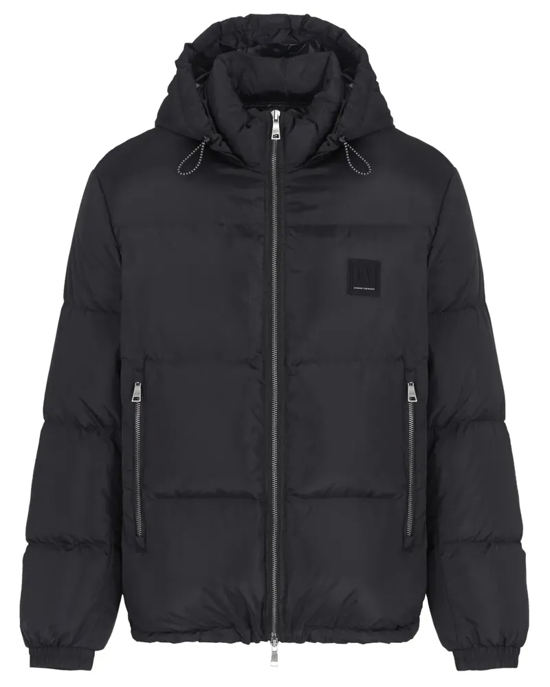 Armani Exchange Gefütterte Jacke - Schwarz Schwarz