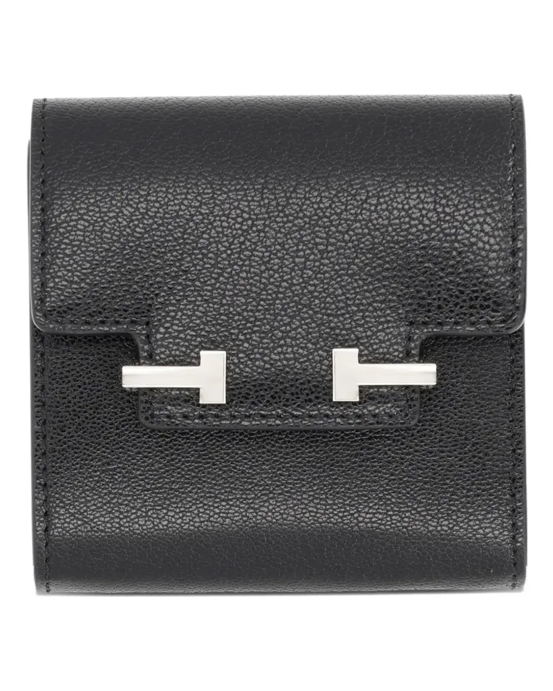 Tom Ford Aube E/W t-bar flap wallet - Schwarz Schwarz