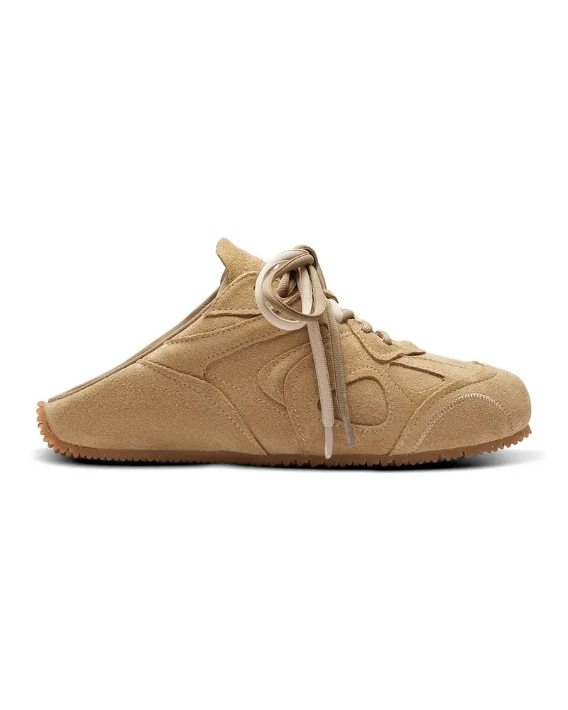 Axel Arigato Slow lace-up suede mules - Nude Nude