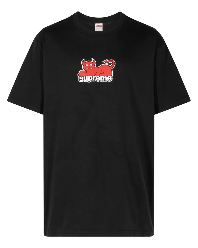 Supreme Being x Toy Machine Devil Cat Black T-Shirt - Schwarz Schwarz