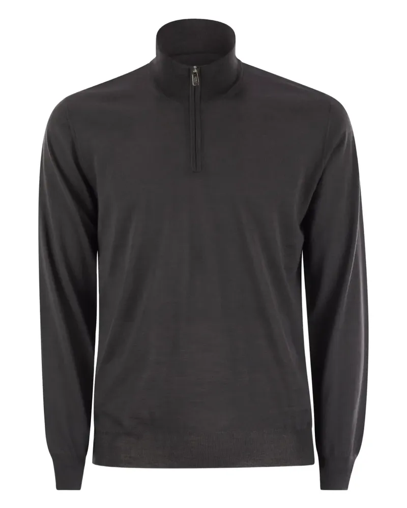 Fedeli Langärmeliger Pullover - Grau Grau