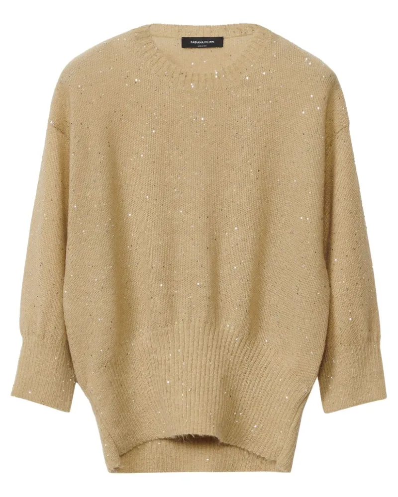 Fabiana Filippi Pullover mit Pailletten - Gold Gold