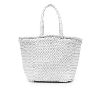 Kleine Korbtasche - Weiß