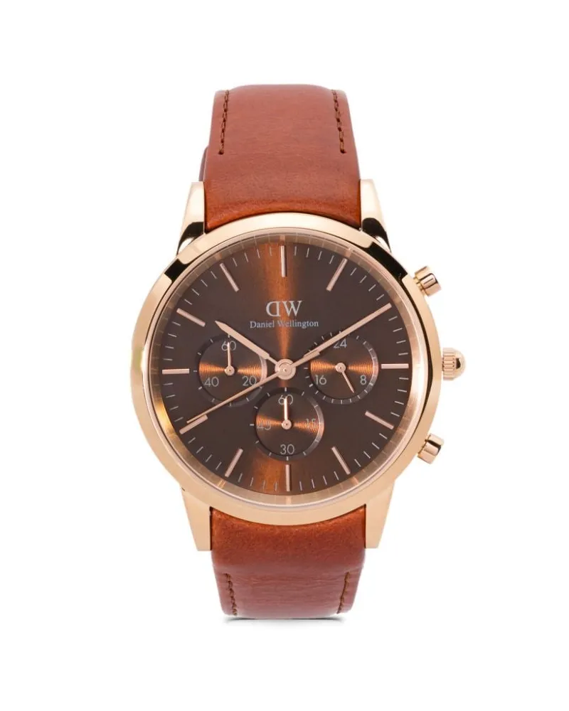 Daniel Wellington Iconic Chronograph St Mawes 42mm - Braun Braun