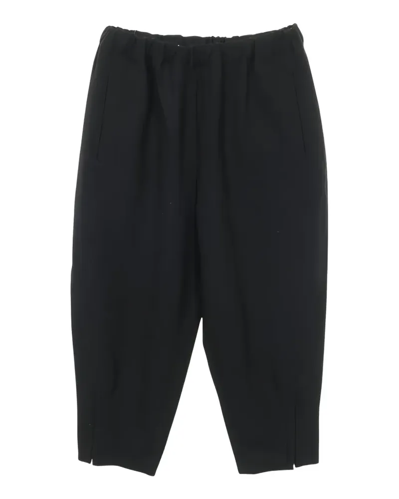 Comme des Garçons 2010s Cropped-Hose aus Wolle - Schwarz Schwarz