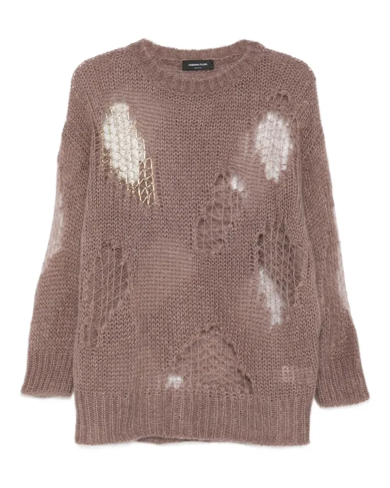 Fabiana Filippi Pullover mit Distressed-Finish - Braun Braun
