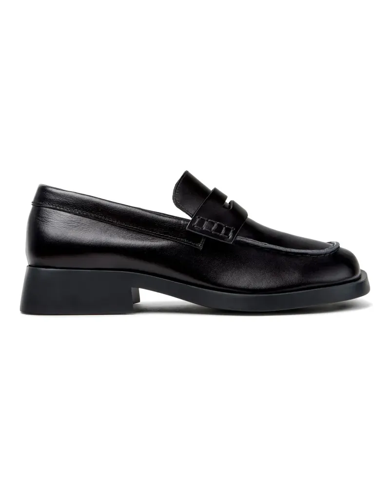 Camper Donna Loafer aus glattem Leder - Schwarz Schwarz