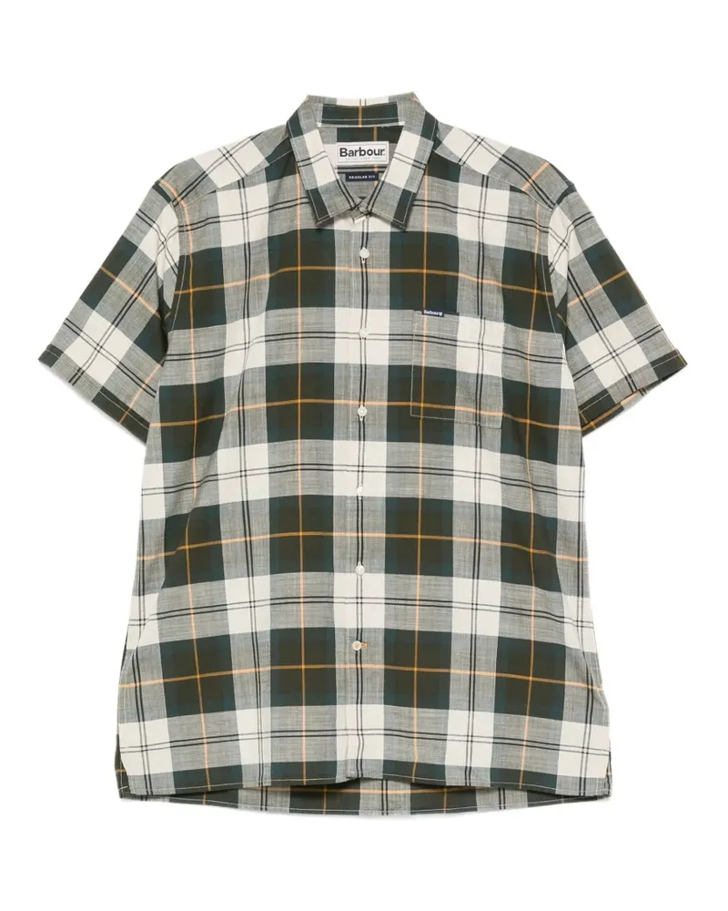 Barbour tartan-pattern short-sleeve shirt - Grün Grün