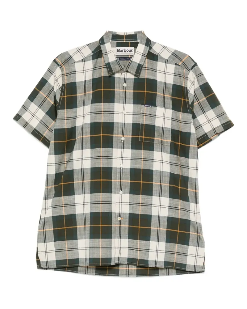 Barbour tartan-pattern short-sleeve shirt - Grün Grün