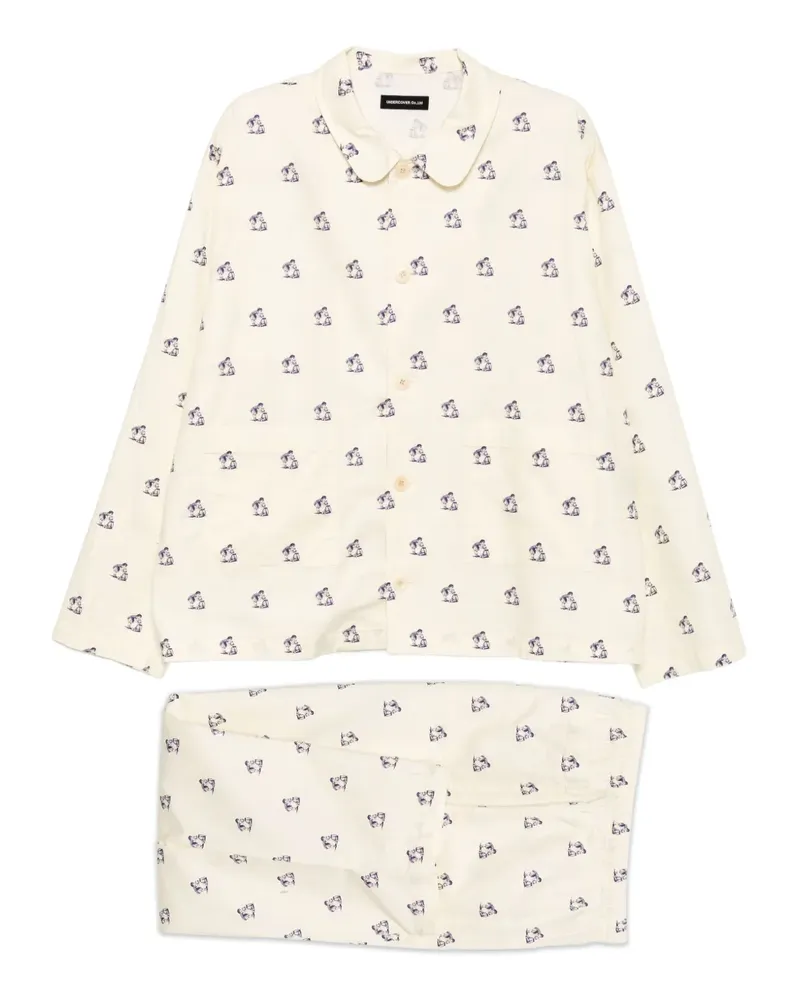 Undercover Pyjama mit Print - Nude Nude
