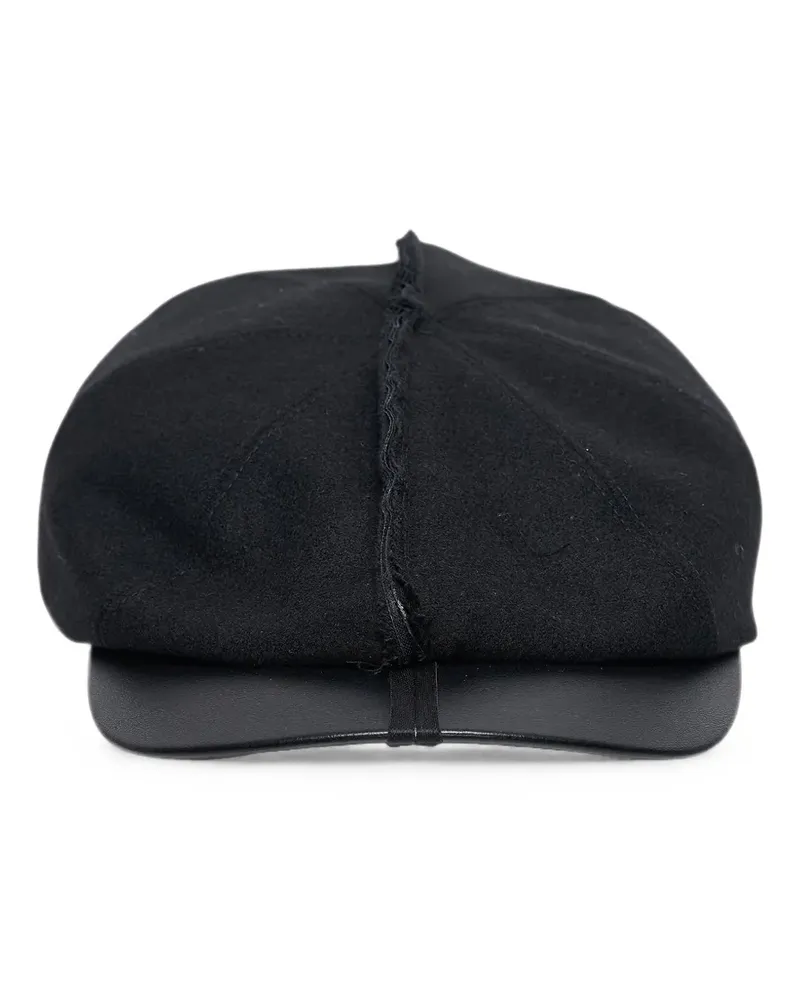 Comme des Garçons Baseballkappe mit ungesäumtem Rand - Schwarz Schwarz