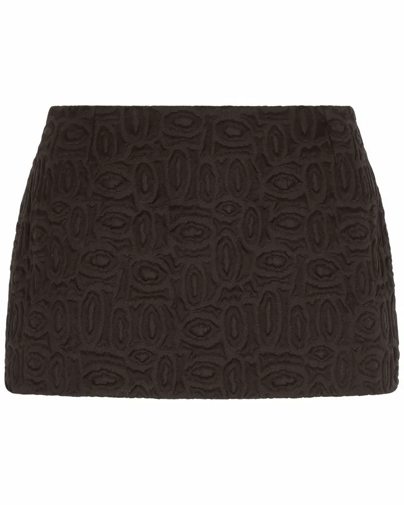 Dolce & Gabbana Minirock mit Spitzeneinsatz - Schwarz Schwarz