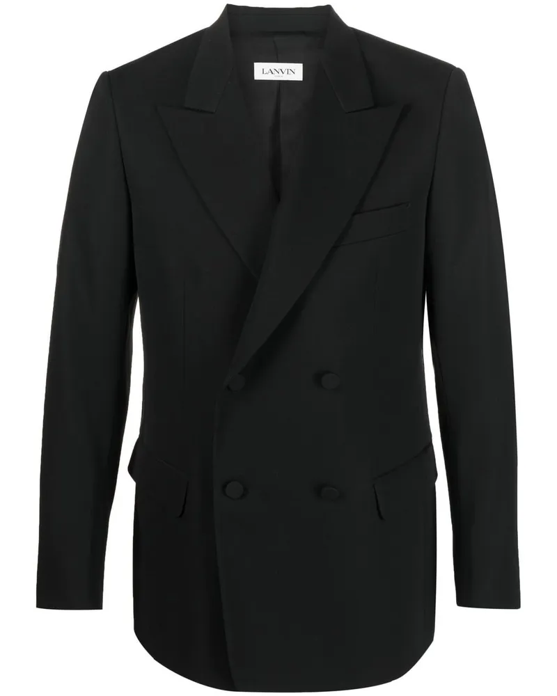 Lanvin Doppelreihiges Sakko - Schwarz Schwarz