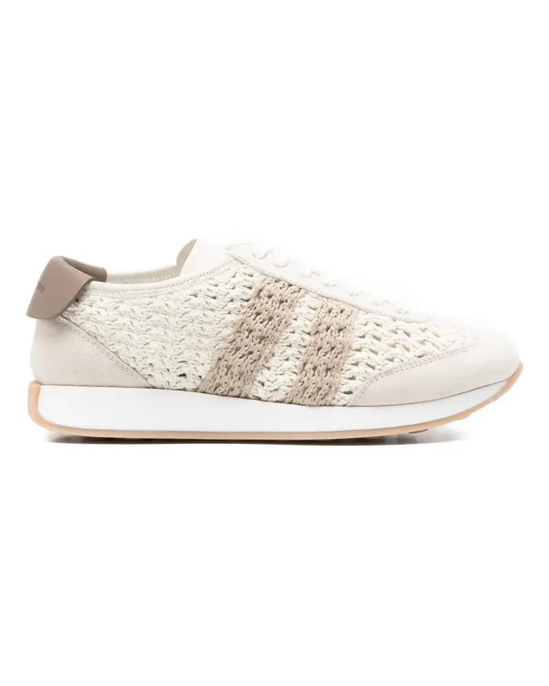 Fabiana Filippi knitted sneakers - Nude Nude