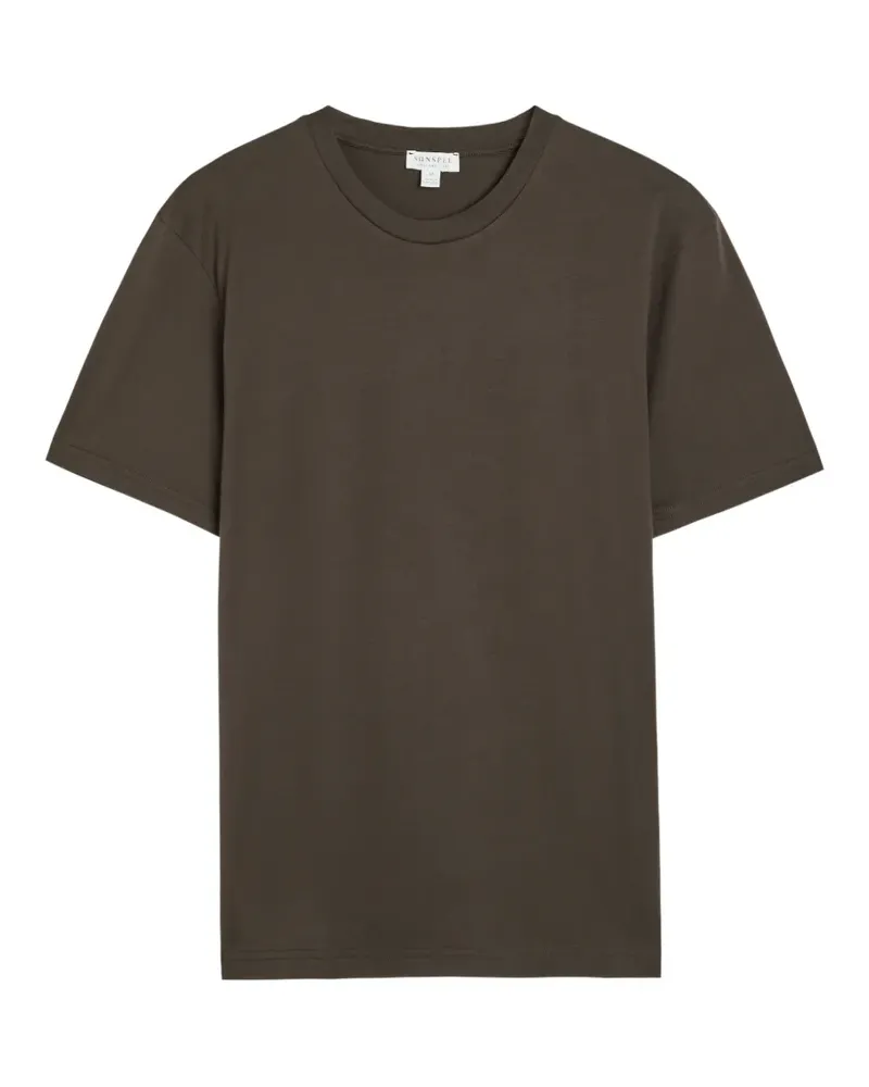Sunspel Riviera crew-neck T-shirt - Braun Braun