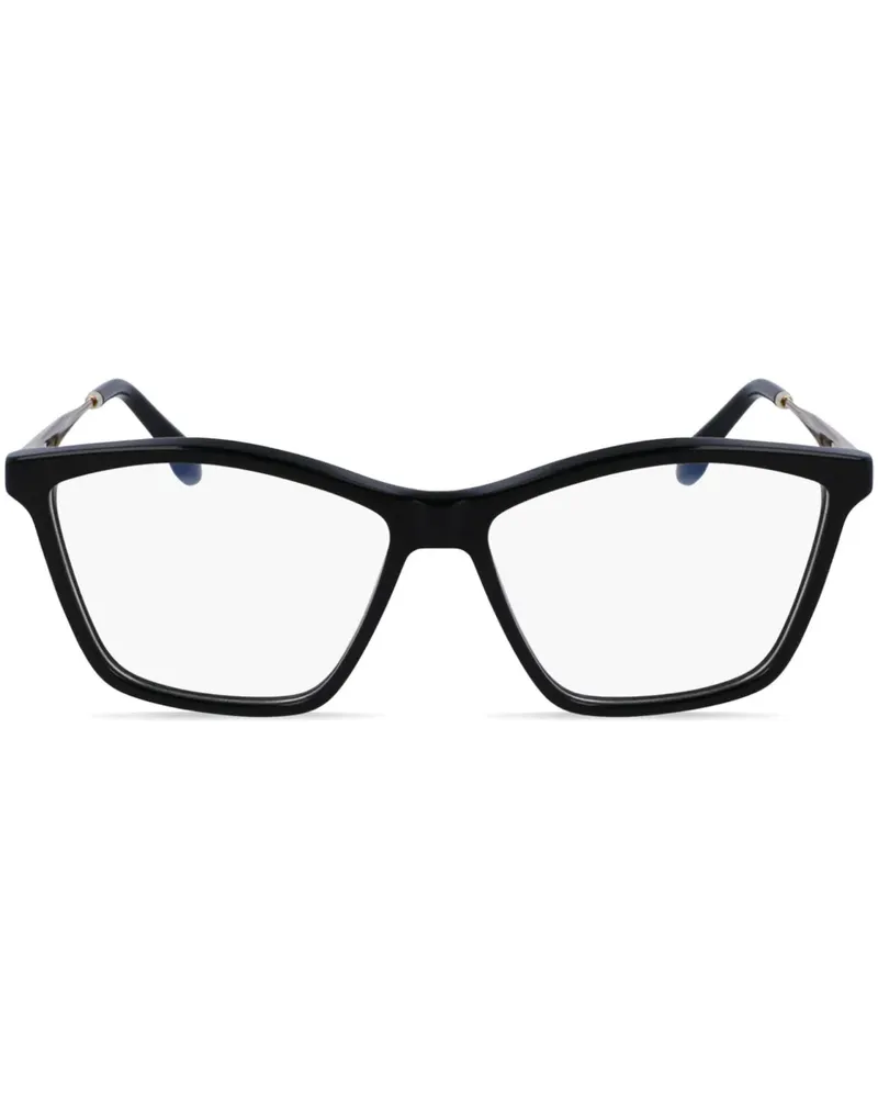 Victoria Beckham Sonnenbrille mit eckigem Gestell - Schwarz Schwarz