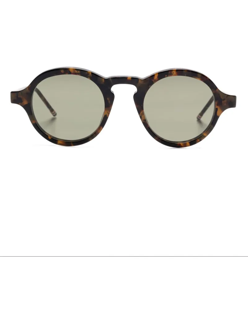 Thom Browne Sonnenbrille mit Panto-Gestell - Braun Braun