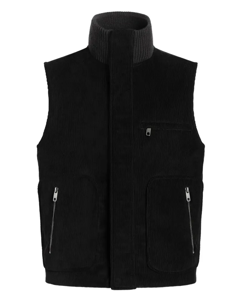 Dolce & Gabbana Weste aus Cord - M0682 EBONY M0682