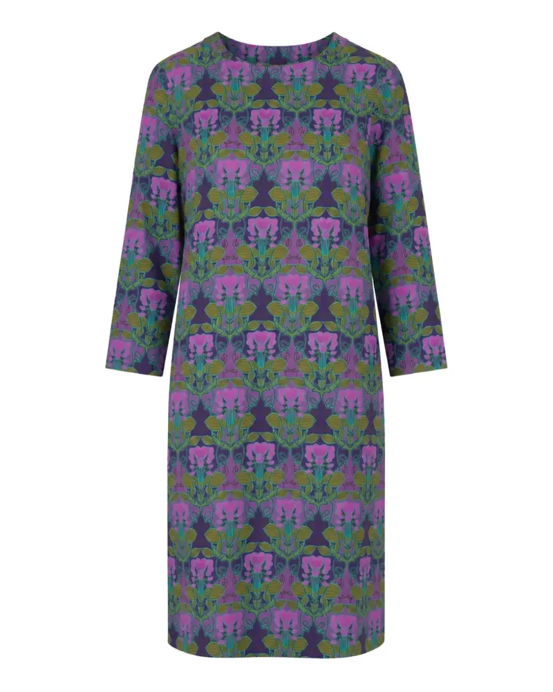 Laura Urbinati floral-print shift mini dress - Violett Violett