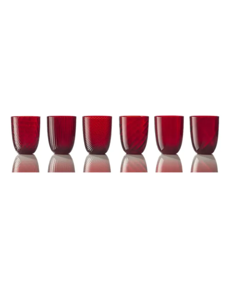 NasonMoretti Idra glasses (six-person setting) - Rot Rot