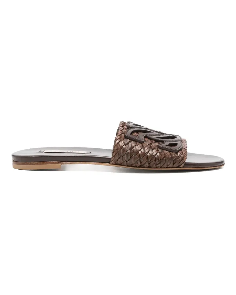 Casadei braided sandals - Braun Braun