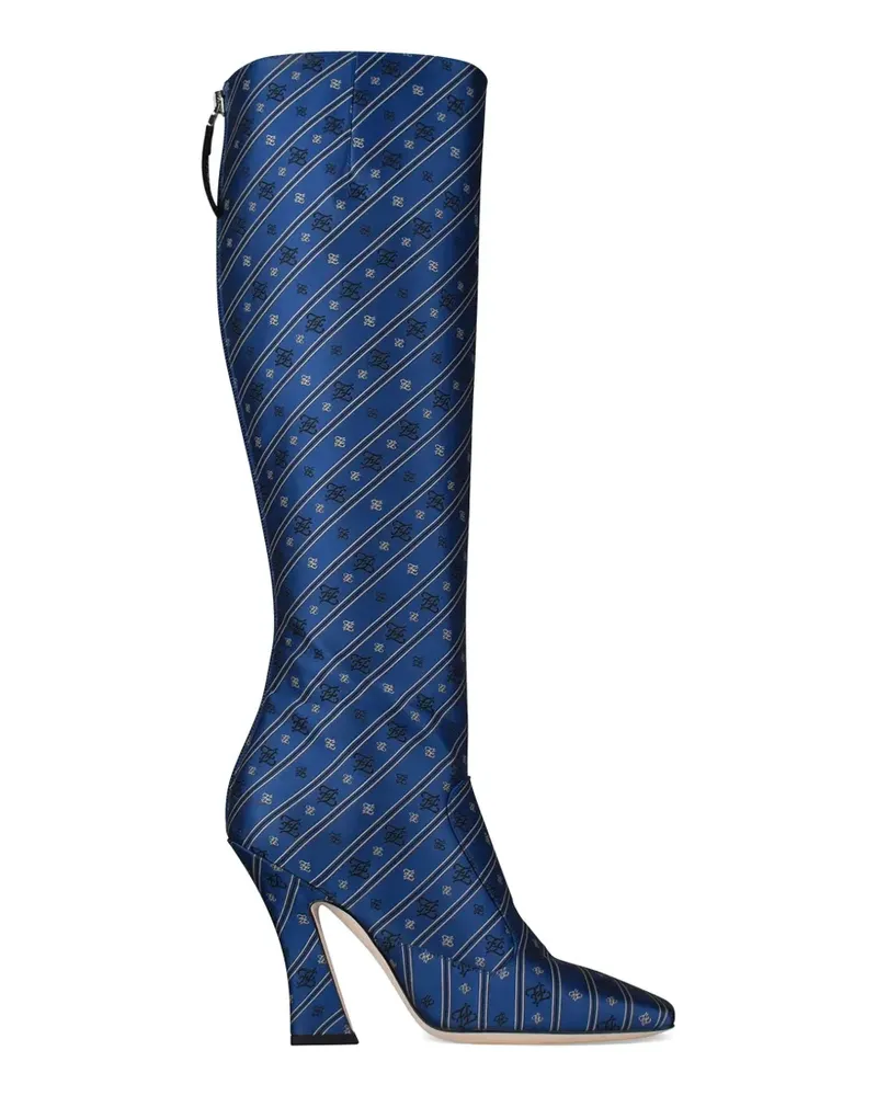 Fendi Stiefel mit Stickerei - Blau Blau
